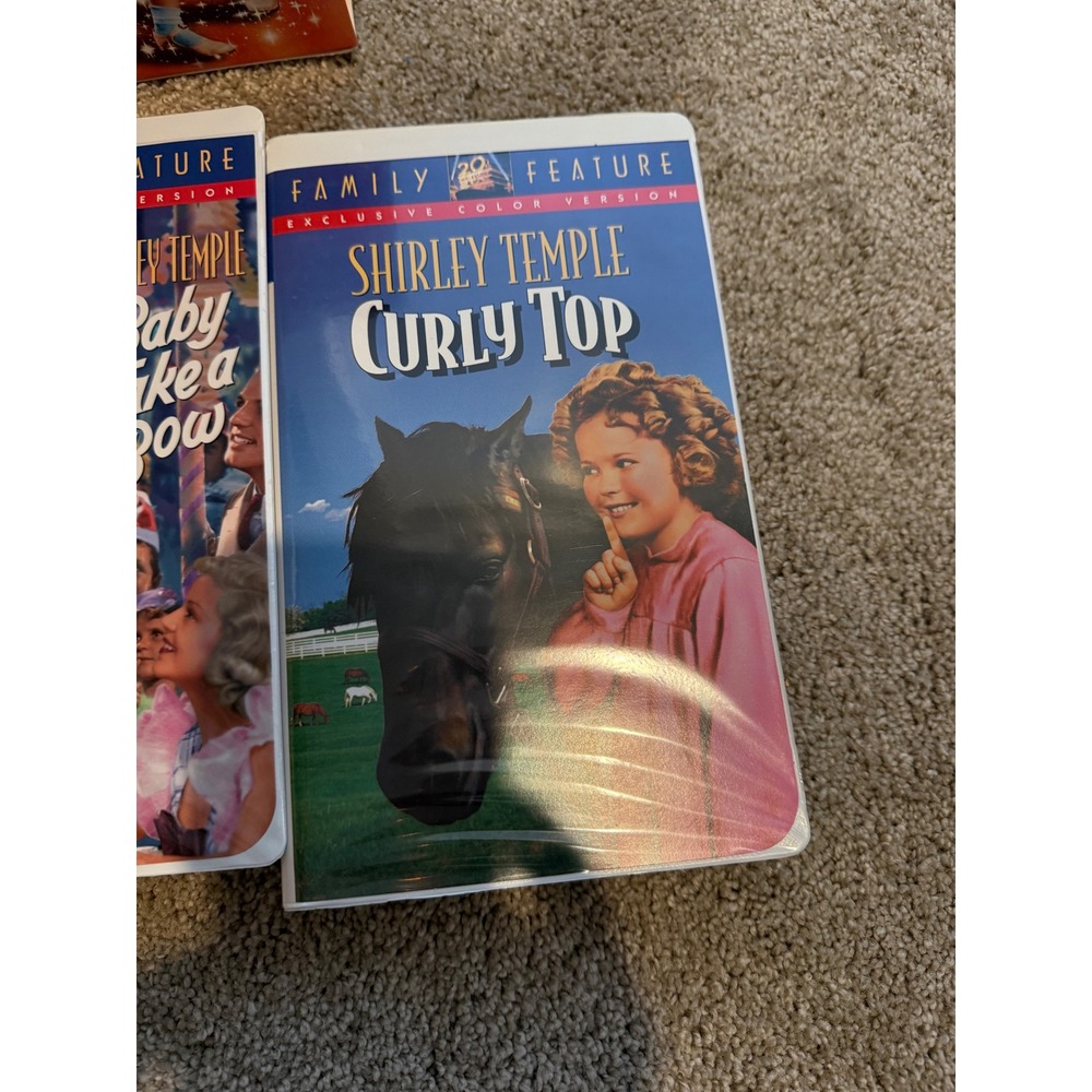 Shirley Temple Family VHS Triple Pack Movie Collection Heidi Curly Top Baby - Picture 8 of 9